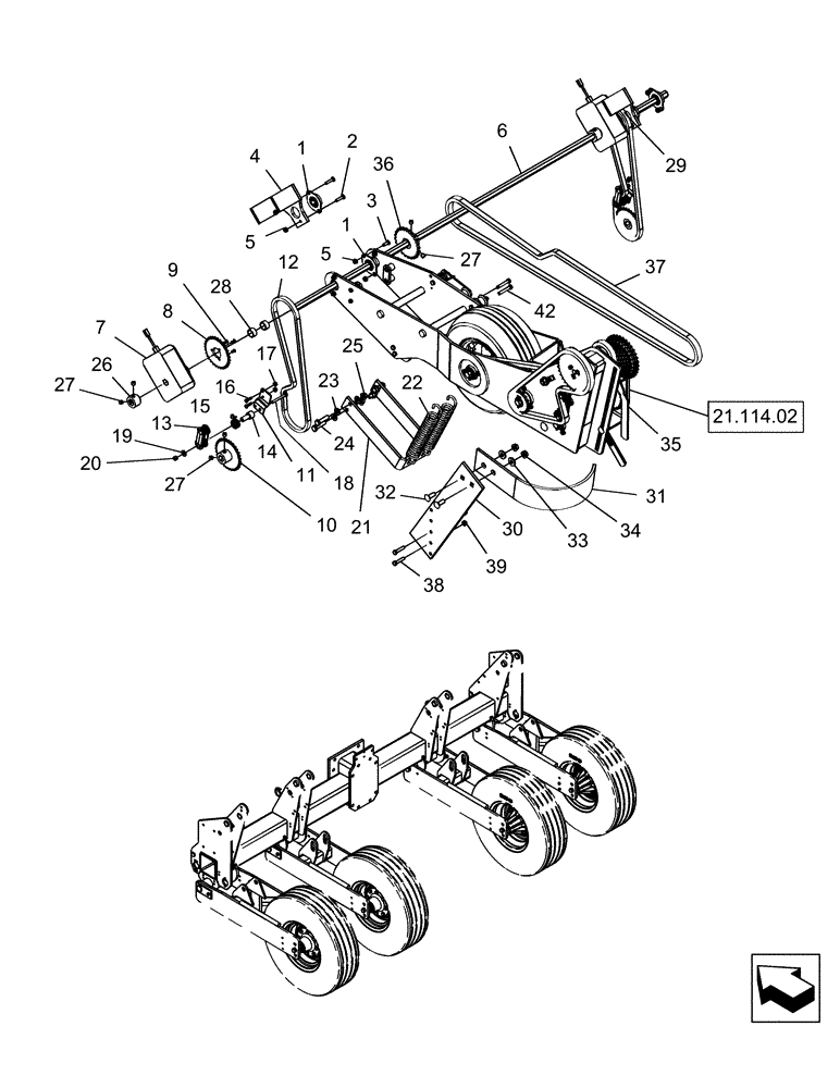 Схема запчастей Case IH 1250 - (75.300.04) - DRIVELINE- 12 AND 16 ROW UPPER MECHANICAL DRIVE (75) - SOIL PREPARATION