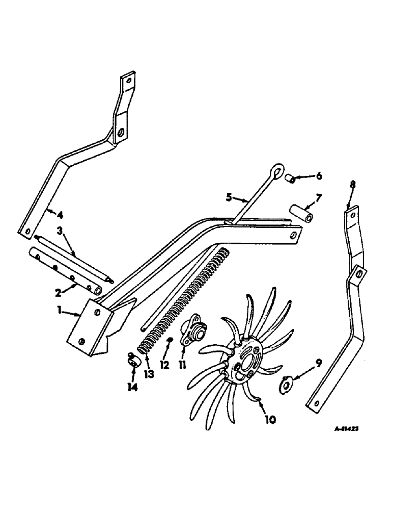 Схема запчастей Case IH 58-SERIES - (P-50) - ROTARY HOE STRIP TILLAGE ATTACHMENT, FOR 4 AND 6-ROW PLANTERS 