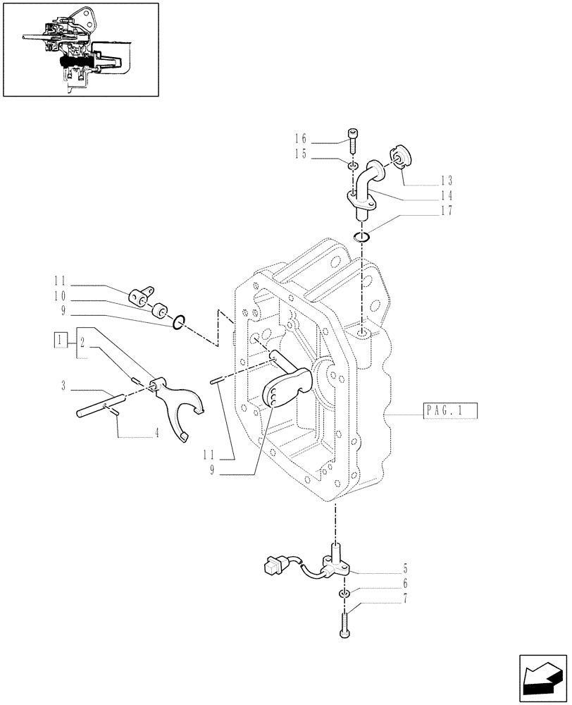 Схема запчастей Case IH MXU115 - (1.80.1[02]) - POWER TAKE-OFF 540/1000 RPM (07) - HYDRAULIC SYSTEM