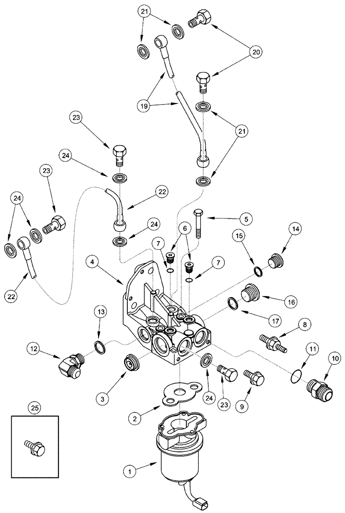 Схема запчастей Case IH FLX4010 - (02-067) - PUMP - FUEL TRANSFER, FLX4010 (01) - ENGINE