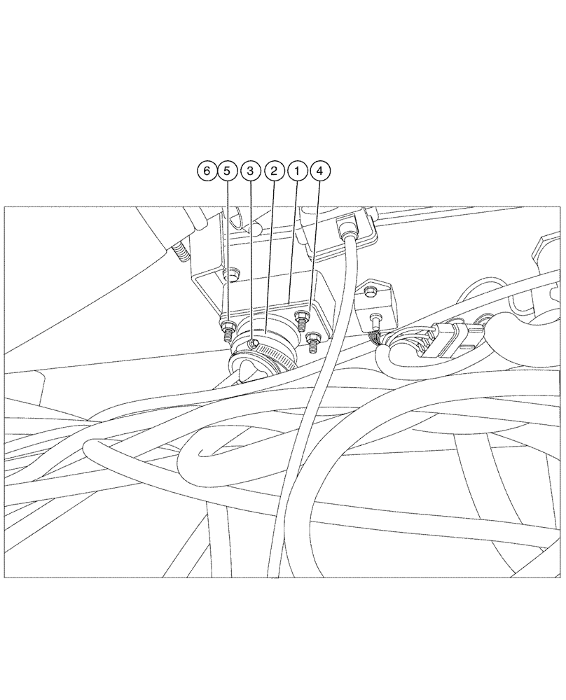 Схема запчастей Case IH SPX4260 - (02-009) - CABLE RETAINER GROUP Cab Exterior