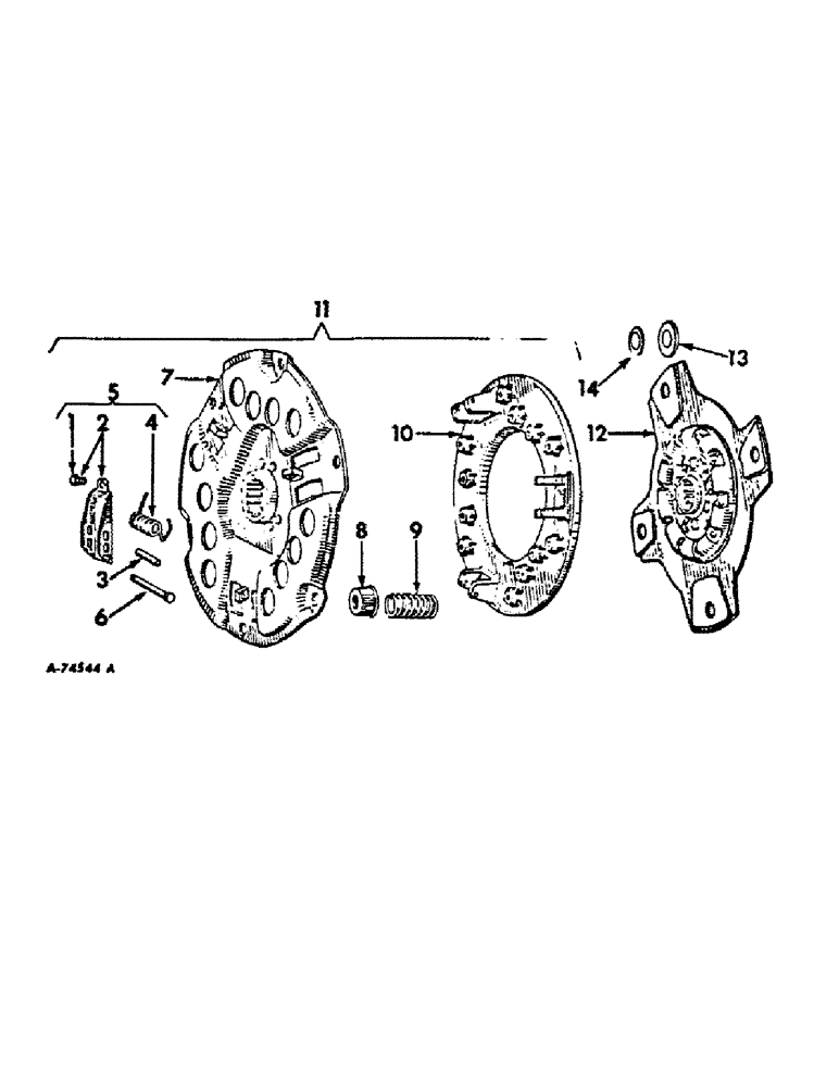 Схема запчастей Case IH 2756 - (B-02) - POWER TRAIN, STANDARD CLUTCH (03) - POWER TRAIN