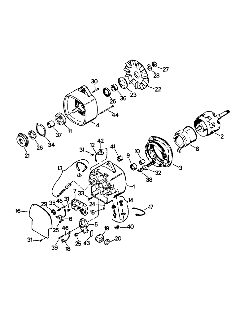 Схема запчастей Case IH PTA325 - (02-14) - ALTERNATOR ASSEMBLY (06) - ELECTRICAL