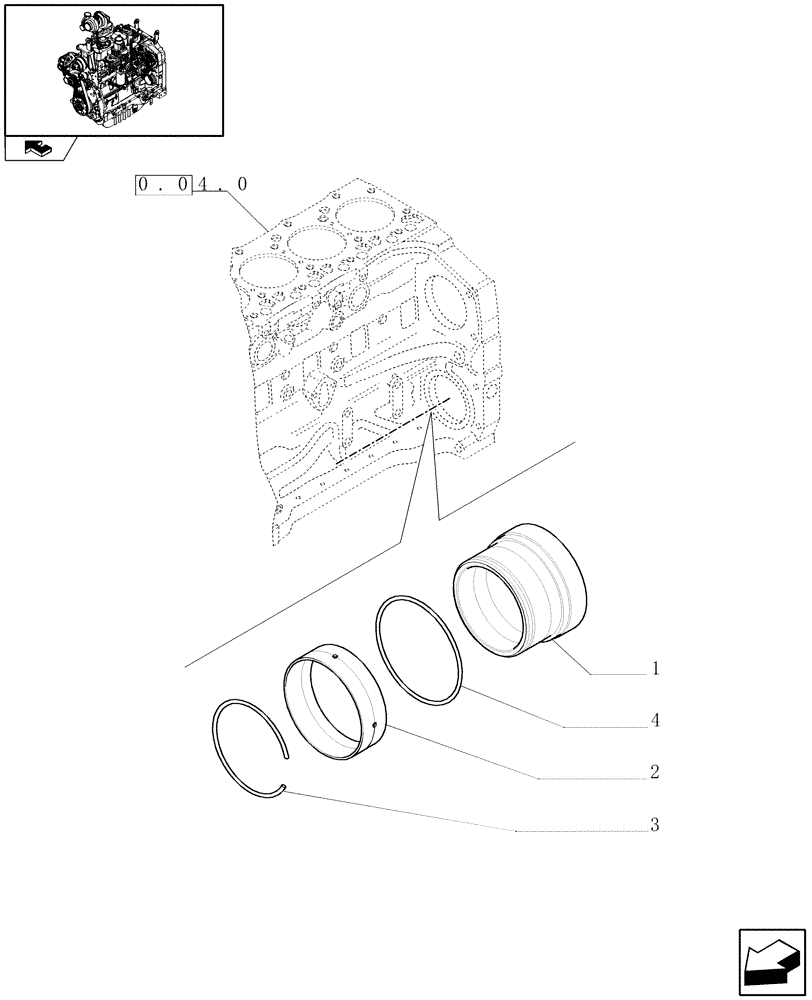 Схема запчастей Case IH PUMA 180 - (0.35.0) - POWER TAKE OFF (01) - ENGINE