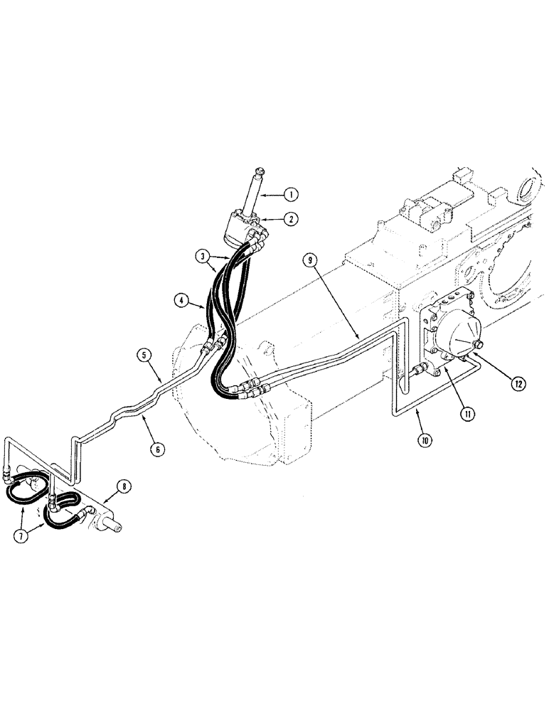 Схема запчастей Case IH 695 - (1-18) - PICTORIAL INDEX, POWER STEERING SYSTEM, TWO WHEEL DRIVE TRACTOR W/ CAB, W/O TWO SPEED POWER SHIFT (00) - PICTORIAL INDEX