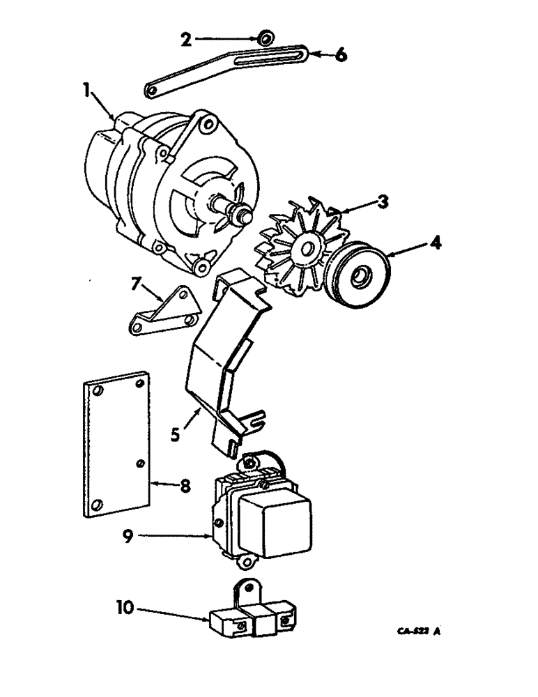 Схема запчастей Case IH 1026 - (08-02) - ELECTRICAL, ALTERNATOR GENERATOR AND CONNECTIONS (06) - ELECTRICAL