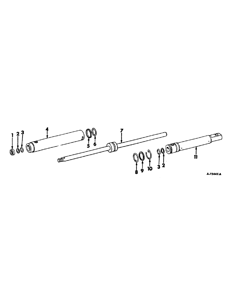 Схема запчастей Case IH 1456 - (10-15) - HYDRAULICS, POWER STEERING CYLINDER, INTERNATIONAL TRACTORS (07) - HYDRAULICS