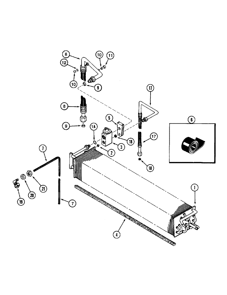 Схема запчастей Case IH 8920 - (9-100) - AIR CONDITIONING, EVAPORATOR (09) - CHASSIS/ATTACHMENTS