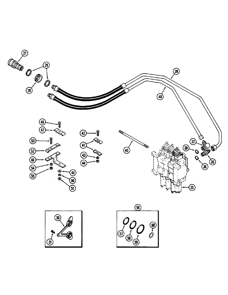 Схема запчастей Case IH 2590 - (8-278) - REMOTE HYDRAULICS, NUMBER 3 CIRCUIT (08) - HYDRAULICS