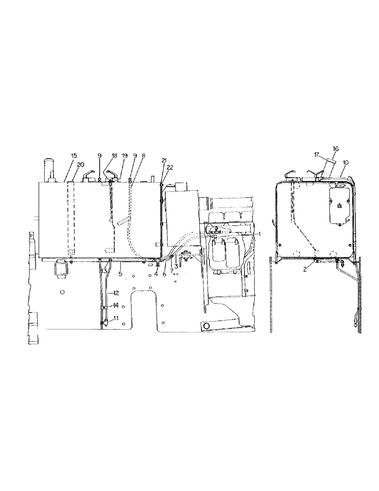 Схема запчастей Case IH 3388 - (12-05) - POWER, FUEL TANK, SUPPORT AND FUEL LINES Power