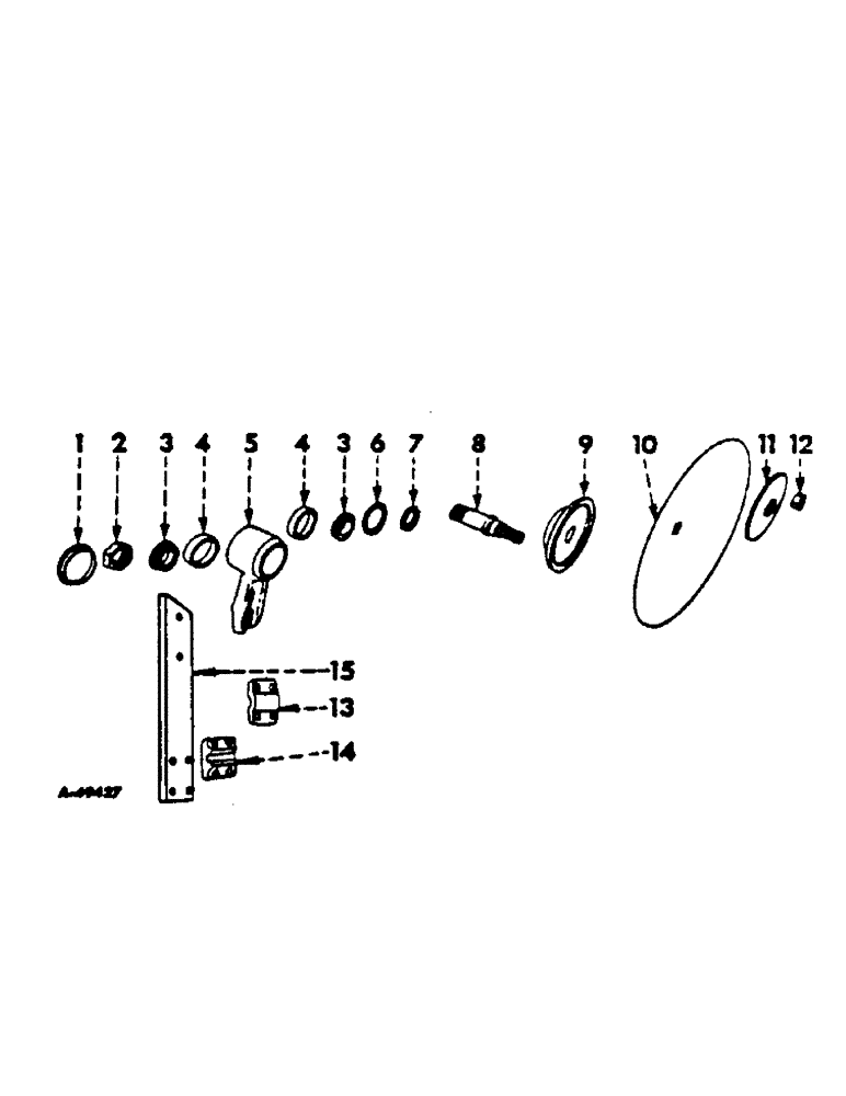 Схема запчастей Case IH 700 - (AG-12) - DISK COLTERS JOINTERS, REGULAR, ONE PER FURROW 