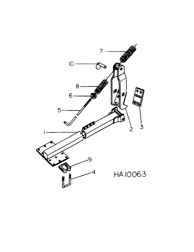 Схема запчастей Case IH 45 - (E-02) - MULCHER ATTACHMENT CARRIAGE ARM 