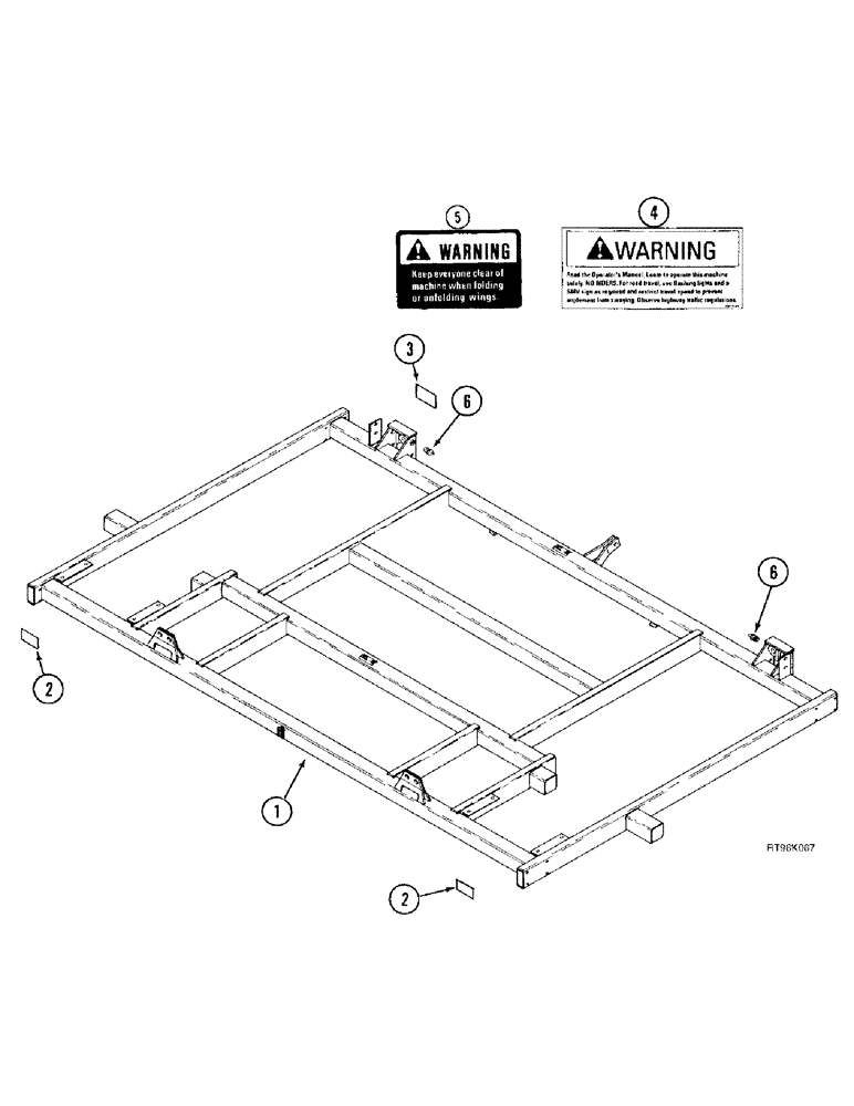 Схема запчастей Case IH 5800 - (9-04) - MAIN FRAME, FLAT FOLD, 19 FOOT THROUGH 27 FOOT WIDE (09) - CHASSIS/ATTACHMENTS