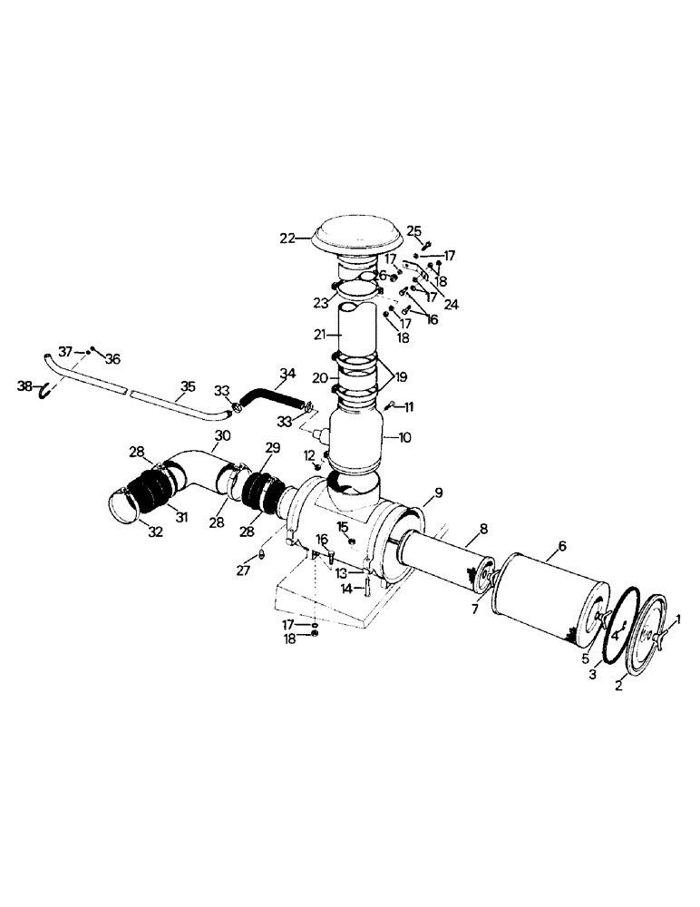 Схема запчастей Case IH ST220 - (04-10) - AIR CLEANER AND INTAKE, ST 220 (04) - Drive Train