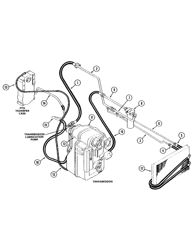 Схема запчастей Case IH 9270 - (1-12) - PICTORIAL INDEX, LUBRICATION HYDRAULICS (00) - PICTORIAL INDEX