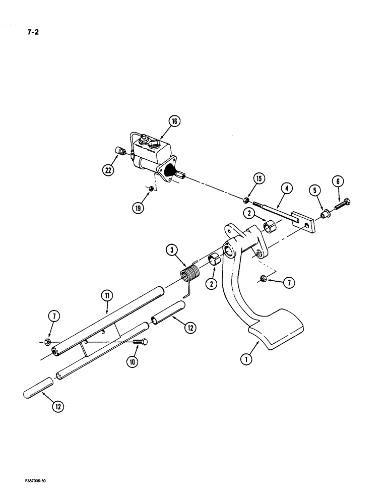 Схема запчастей Case IH 9170 - (7-02) - BRAKE CONTROLS (07) - BRAKES