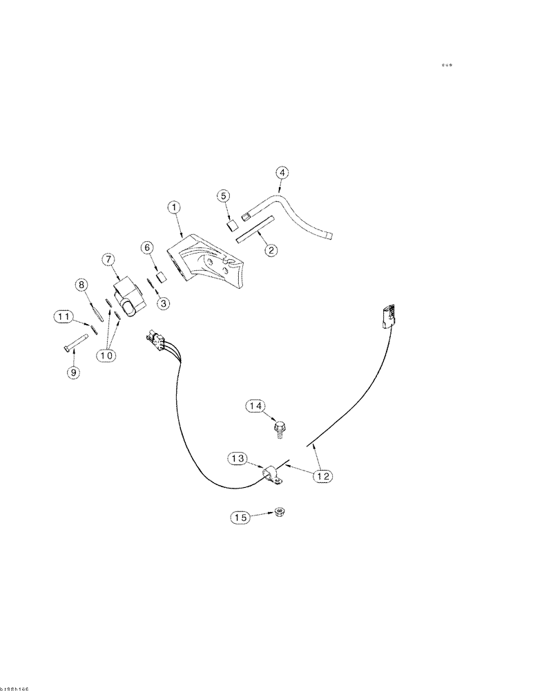 Схема запчастей Case IH 2344 - (04-22) - HARNESS - TAILINGS MONITOR (06) - ELECTRICAL