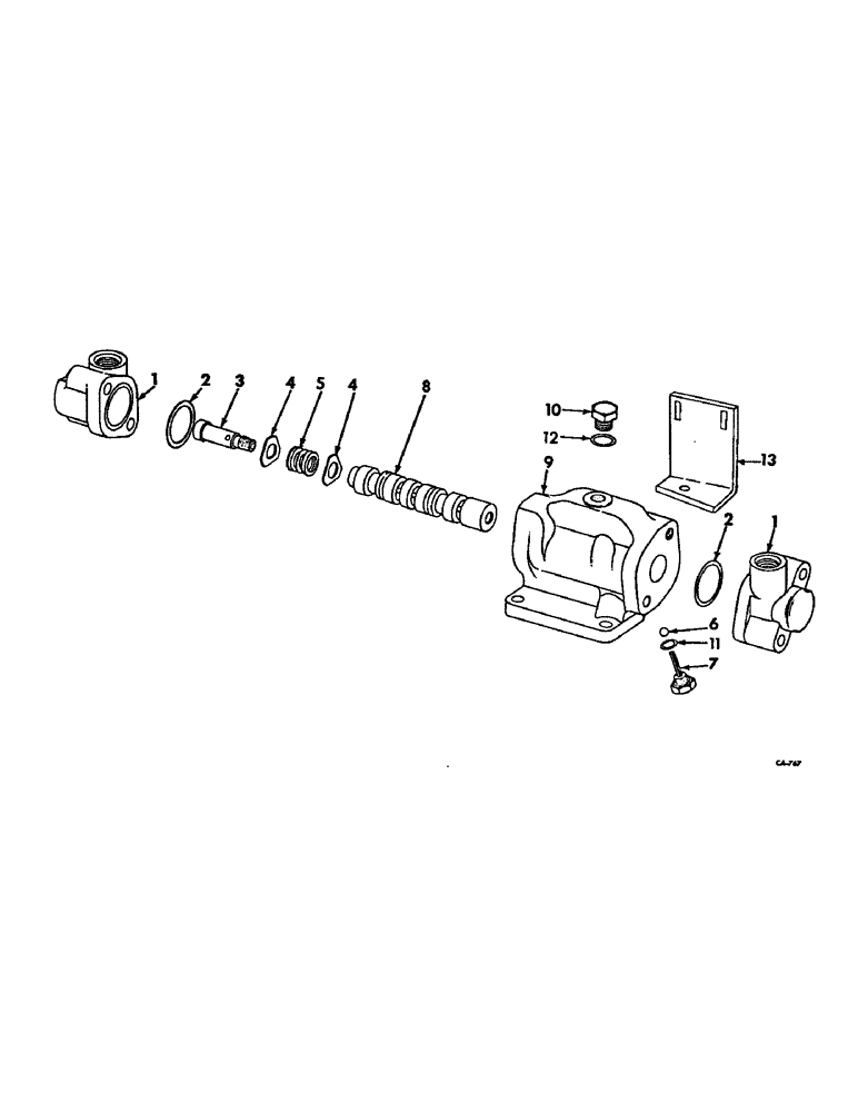 Схема запчастей Case IH 715 - (10-31) - HYDRAULICS, STEERING VALVE (07) - HYDRAULICS