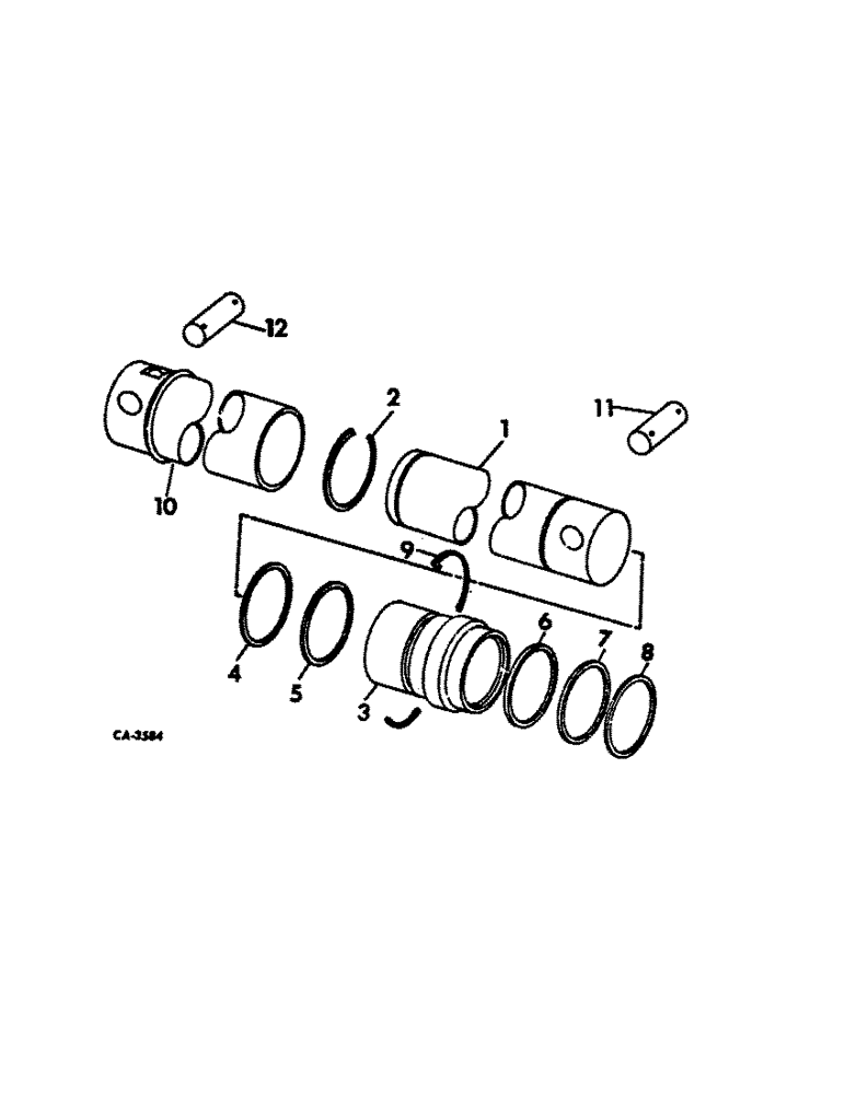 Схема запчастей Case IH 914 - (10-2) - HYDRAULICS, HEADER LIFT CYLINDER, OPTIONAL FOR 160417C91 CYLINDER (07) - HYDRAULICS