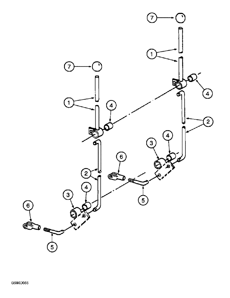 Схема запчастей Case IH 1400 - (8-26) - DISTRIBUTOR AND BOLL BOX CONTROLS (07) - HYDRAULICS