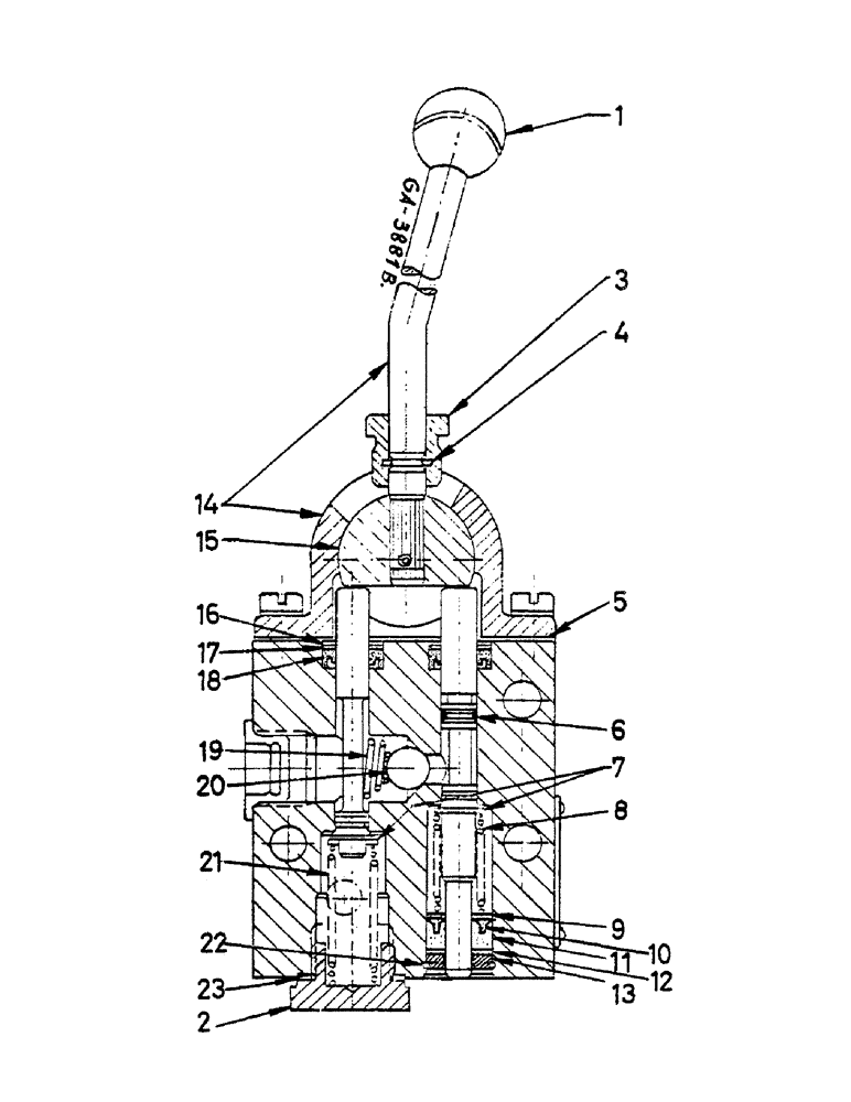 Схема запчастей Case IH 433 - (10-60) - CONTROL VALVE, SINGLE ACTING (07) - HYDRAULICS