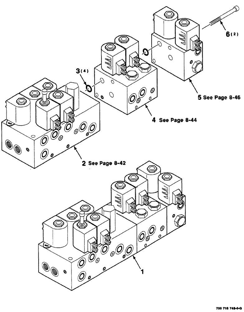 Схема запчастей Case IH 8860 - (08-40) - HYDRAULIC VALVE ASSEMBLY (35) - HYDRAULIC SYSTEMS