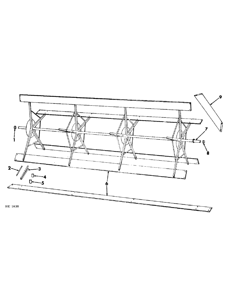 Схема запчастей Case IH 210 - (Q-04) - PLATFORM, REEL AND REEL GUARD, PRIOR TO SERIAL NUMBER 3700 Platforms