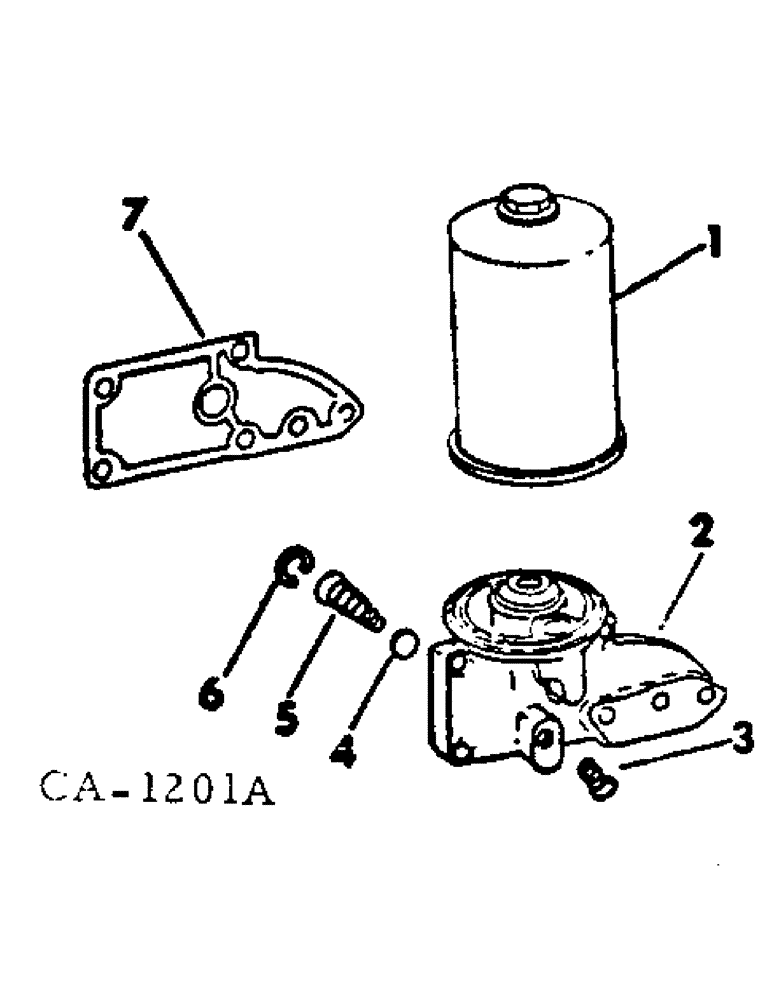 Схема запчастей Case IH 414 - (295) - LUBRICATING OIL FILTER, SPIN ON TYPE, SLEEVELESS TYPE C-263, SERIAL NUMBER 94865 AND ABOVE (10) - ENGINE