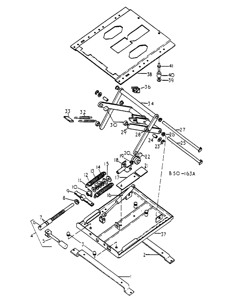 Схема запчастей Case IH 268 - (13-064) - SEAT SUSPENSION, GRAMMER (05) - SUPERSTRUCTURE