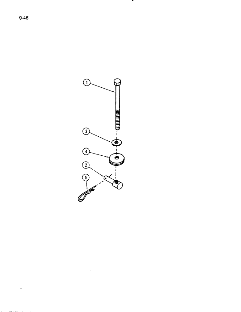 Схема запчастей Case IH 60MB - (9-046) - MOWER HOLD UP BRACKET, 60MB MOWER (03) - CHASSIS/MOUNTED EQUIPMENT