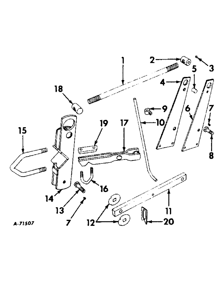 Схема запчастей Case IH 468 - (Y-07) - FOURTH GANG PARALLEL LINKAGE 