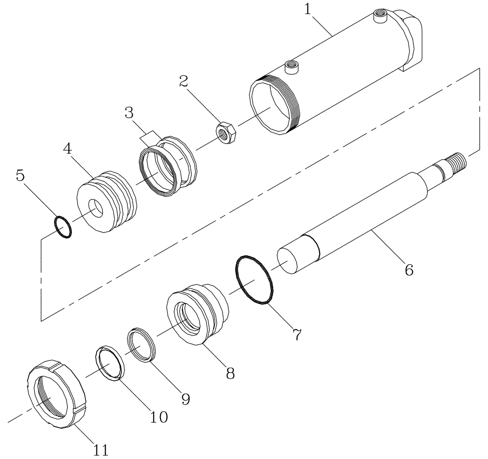 Схема запчастей Case IH 7700 - (B02[14]) - HYDARULIC CYLINDER {Track Adjuster} Hydraulic Components & Circuits