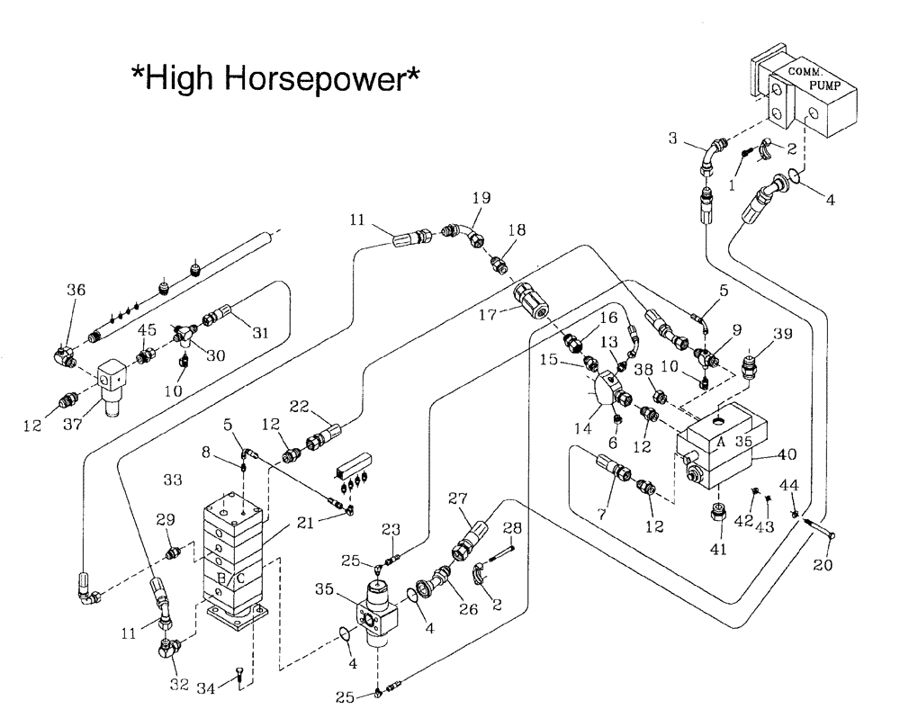 Схема запчастей Case IH 7700 - (B06[06]) - HYDRAULIC CIRCUIT {BASECUTTER} {COMMERCIAL} Hydraulic Components & Circuits