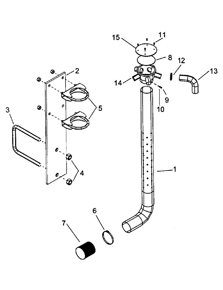 Схема запчастей Case IH CONCORD - (C06) - SECONDARY MANIFOLD, TUBES AND STANDS 