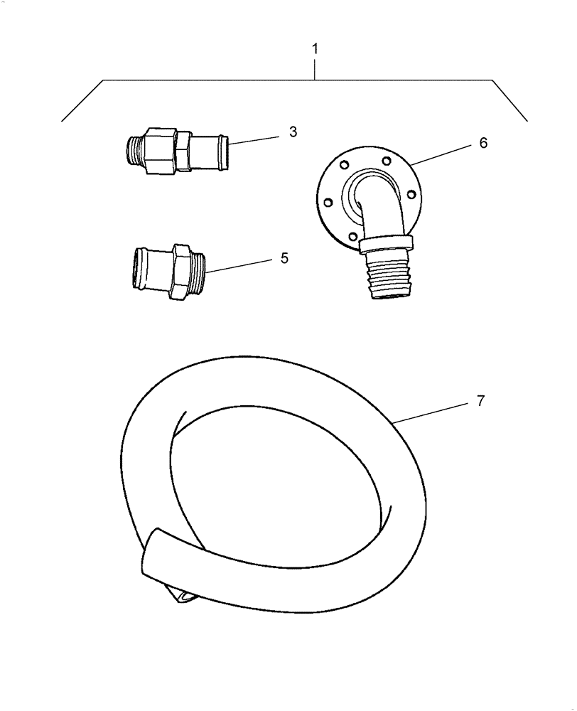 Схема запчастей Case IH WD1903 - (18.25) - HEADER DRIVE PUMP SUCTION KIT (18) - ACCESSORIES