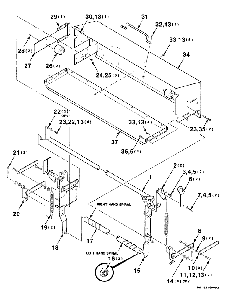 Схема запчастей Case IH 8455T - (7-20) - MESH WRAP BOX ASSEMBLY, SERIAL NUMBER CFH0084586 AND LATER (12) - MAIN FRAME