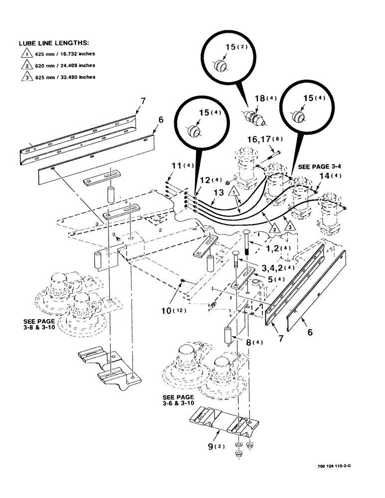 Схема запчастей Case IH 8750 - (3-02) - CUTOFF DISC MOUNTING, LUBE AND GUIDE ASSEMBLY (58) - ATTACHMENTS/HEADERS