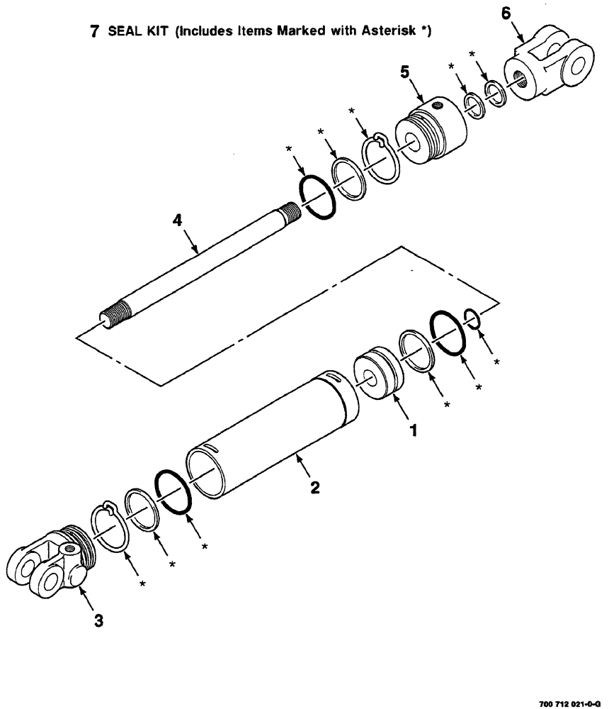 Схема запчастей Case IH 8870 - (08-40) - HYDRAULIC CYLINDER ASSEMBLY - LEFT (35) - HYDRAULIC SYSTEMS