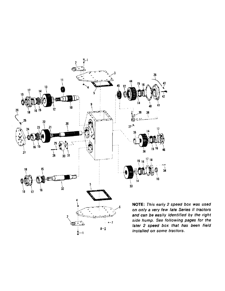 Схема запчастей Case IH STEIGER - (04-60) - TWO SPEED DROP BOX ASSEMBLY, RIGHT SIDE HUMP (04) - Drive Train