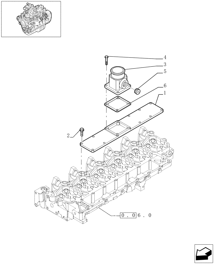 Схема запчастей Case IH F4GE9684C J600 - (0.07.1[01]) - INTAKE MANIFOLD (504069562-504180402) 