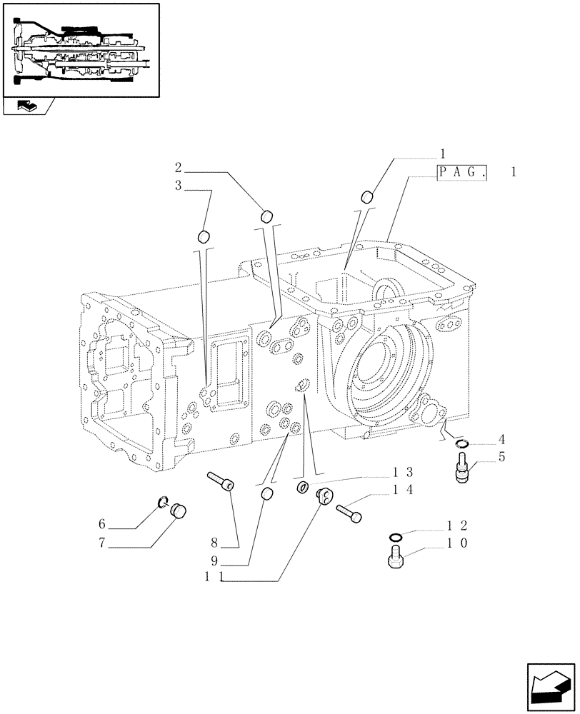 Схема запчастей Case IH FARMALL 75C - (1.21.0[03]) - TRACTOR BODY (03) - TRANSMISSION