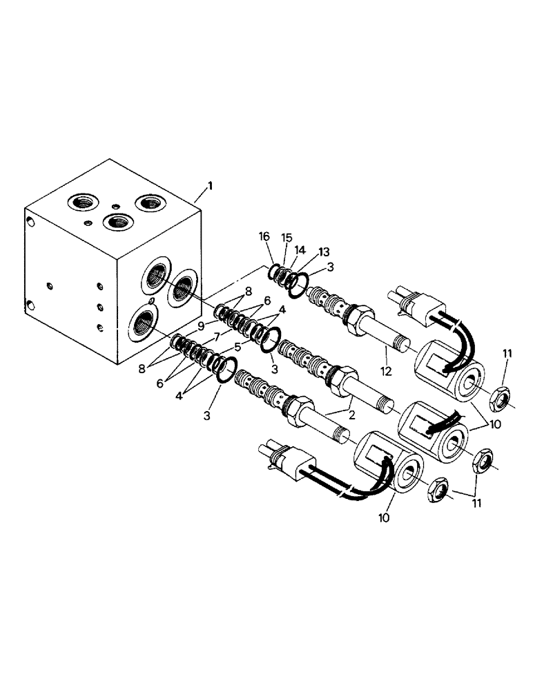 Схема запчастей Case IH STEIGER - (10-31) - SOLENOID VALVE ASSEMBLY, STEERABLE FRONT AXLE Options & Miscellaneous