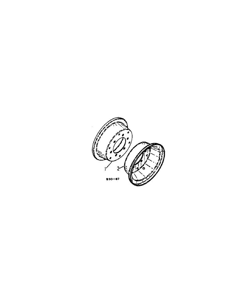 Схема запчастей Case IH 684 - (15-01[A]) - WHEELS AND TRACTION, FRONT WHEELS, UTILITY TRACTORS Wheels & Traction