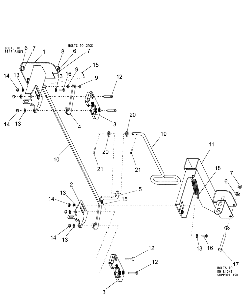 Схема запчастей Case IH AFX8010 - (E.20.A.70[08]) - LATCH, SIDE - NARROW BODY - PRIOR TO P.I.N. XXXXX E - Body and Structure