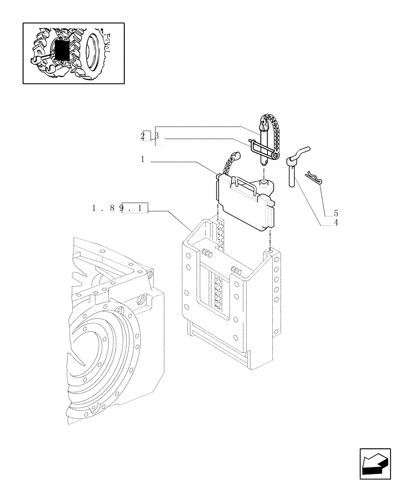 Схема запчастей Case IH MXM140 - (1.89.1/01) - (VAR.932) TOW-BAR, (ITALY) FOR SLIDING SUPPORT (09) - IMPLEMENT LIFT