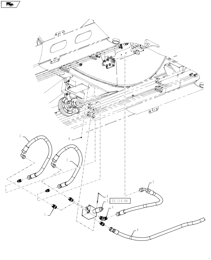 Схема запчастей Case IH 3230 - (35.104.01) - PRODUCT PUMP HYDRAULIC GROUP (35) - HYDRAULIC SYSTEMS