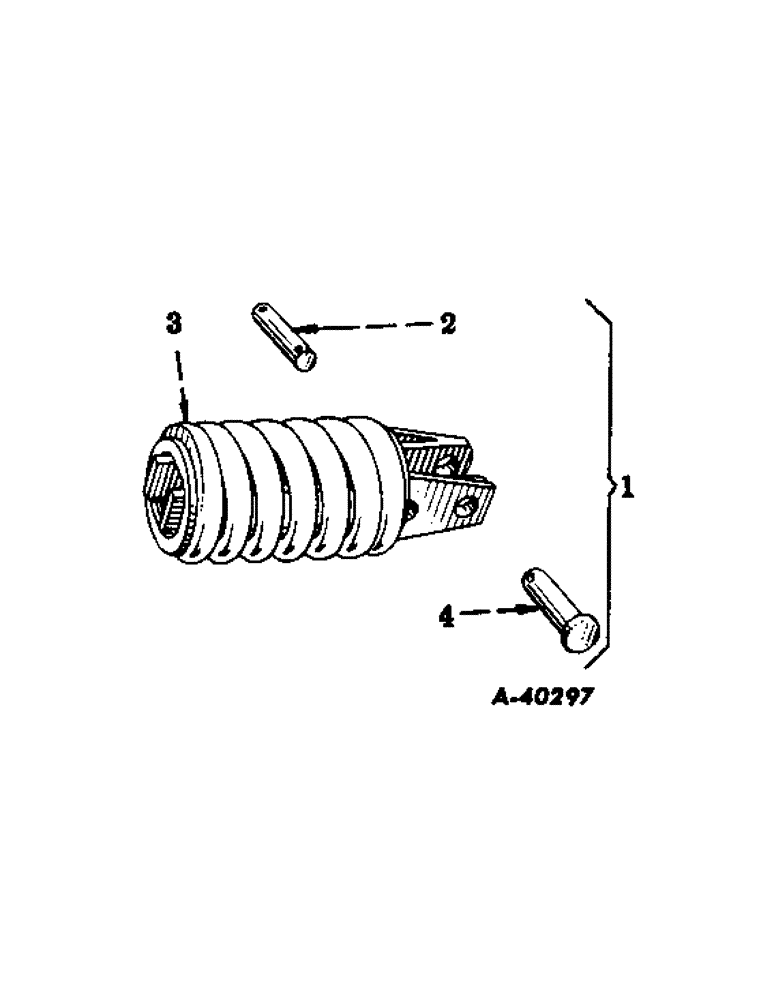 Схема запчастей Case IH SUPER A - (284) - ATTACHMENTS, CUSHION SPRING, SPECIAL, FOR TRACTORS EQUIPPED WITH FAST-HITCH Attachments