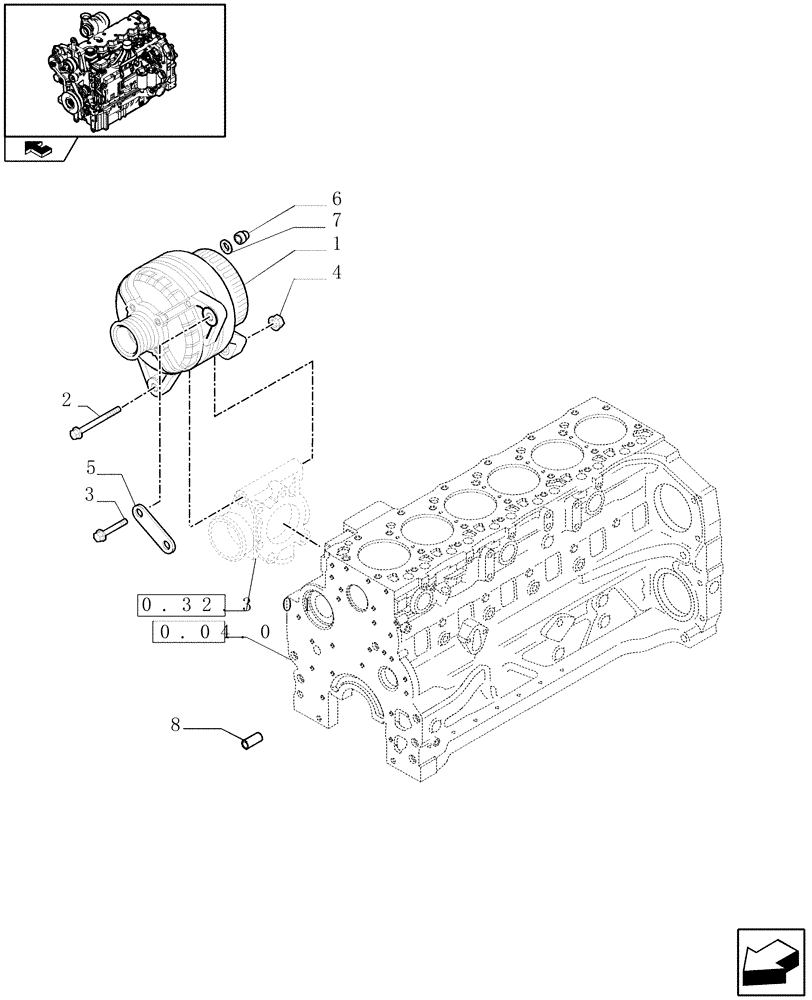 Схема запчастей Case IH PUMA 140 - (1.75.2[02]) - ALTERNATOR (06) - ELECTRICAL SYSTEMS