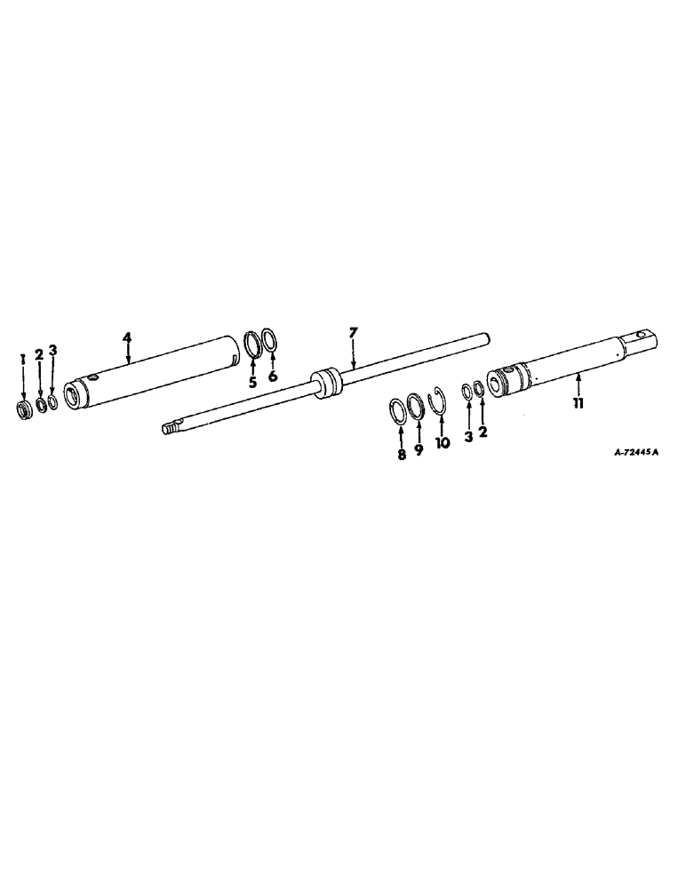 Схема запчастей Case IH 21026 - (10-11) - HYDRAULICS, POWER STEERING CYLINDER, INTERNATIONAL TRACTORS (07) - HYDRAULICS