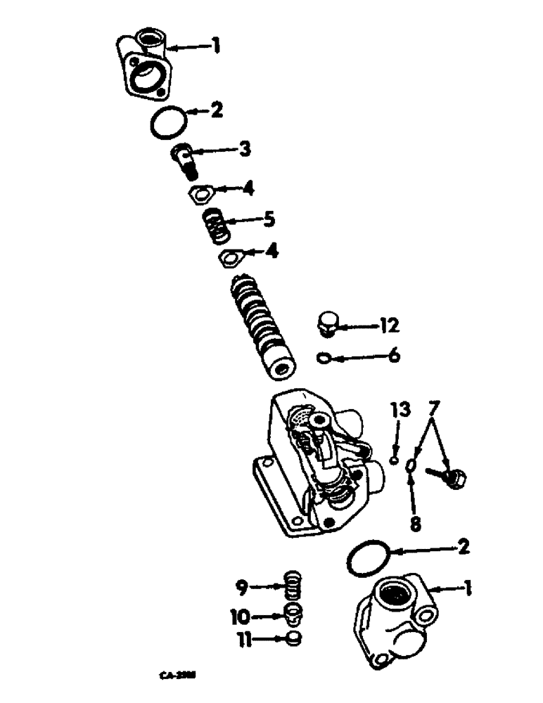 Схема запчастей Case IH 4186 - (10-16) - HYDRAULICS, POWER STEERING PILOT VALVE (07) - HYDRAULICS